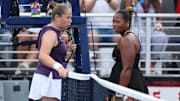 Taylor Townsend defeated Jeļena Ostapenko, 7–5, 6–1, at the U.S. Open.