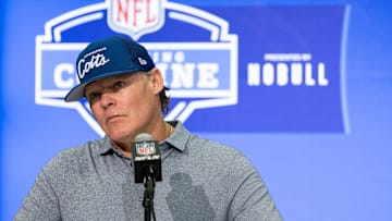 Colts general manager Chris Ballard at the NFL Combine