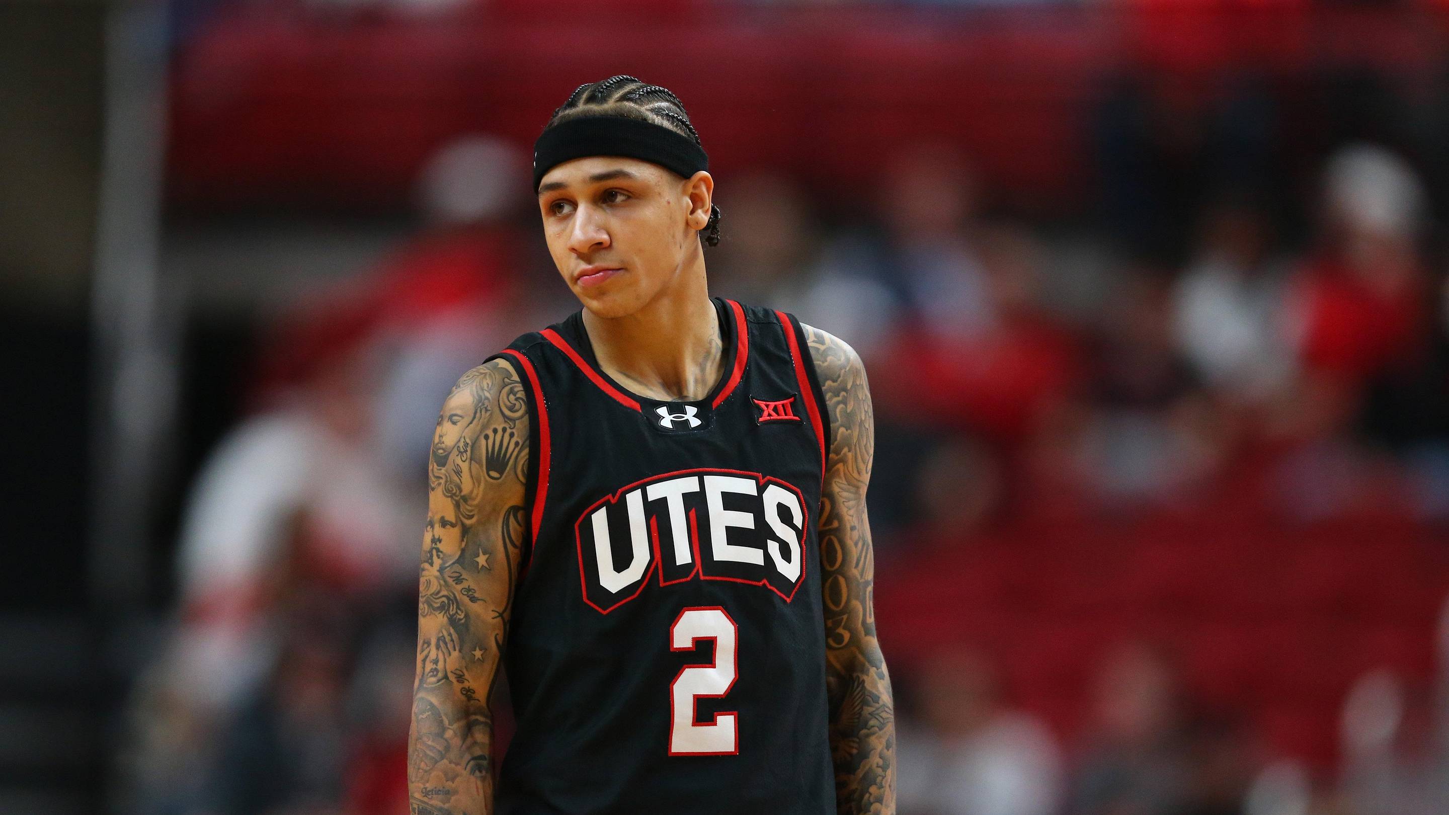 Utah Runnin' Utes guard Terrence Brown (2). | Michael C. Johnson-Imagn Images