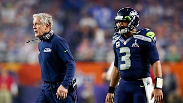 Pete Carroll, Russell Wilson with the Seahawks