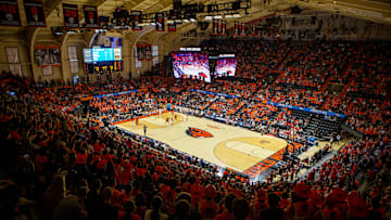 Fans fill Gill Coliseum as the Oregon State Beavers host Eastern Washington in the first round of the NCAA Tournament Friday, March 22, 2024, in Corvallis, Ore.
