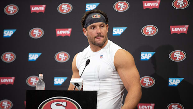 San Francisco 49ers defensive end Nick Bos