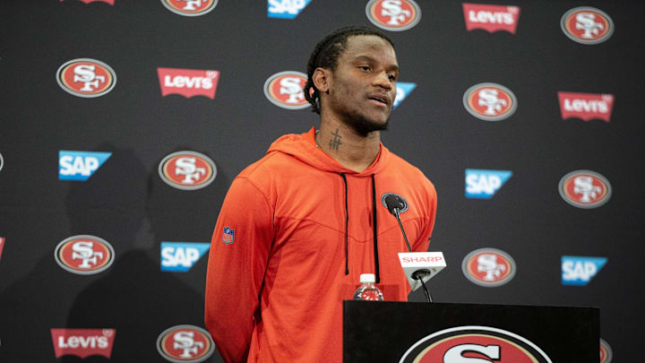 San Francisco 49ers cornerback Charvarius Ward. San Francisco 49ers cornerback Charvarius Ward.