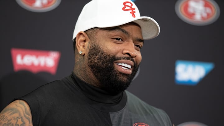 Trent Williams is happy the only time he has to face off against Mykel Williams is at practice.