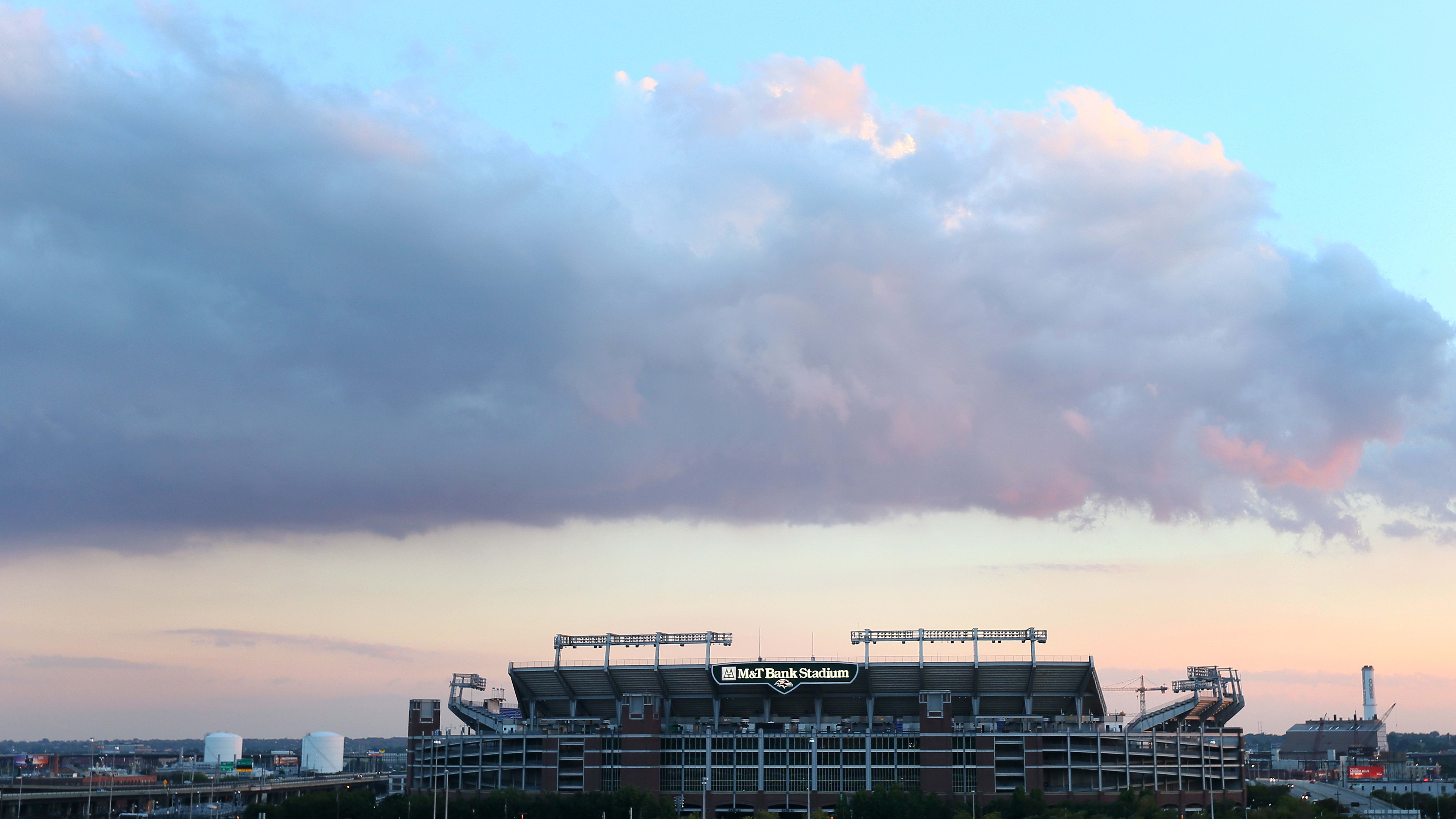 The Ravens, whose stadium is pictured, teamed with the Orioles to donate to a recovery fund after the Key Bridge collapse