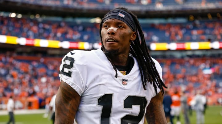 Sep 16, 2018; Denver, CO, USA; Oakland Raiders wide receiver Martavis Bryant (12) after the game against the Denver Broncos at Broncos Stadium at Mile High. Mandatory Credit: Isaiah J. Downing-USA TODAY Sports