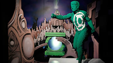 "The Art Of The Brick: DC Super Heroes" Exhibition At Parc De La Villette