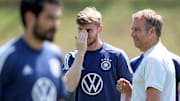 Hansi Flick mit Timo Werner
