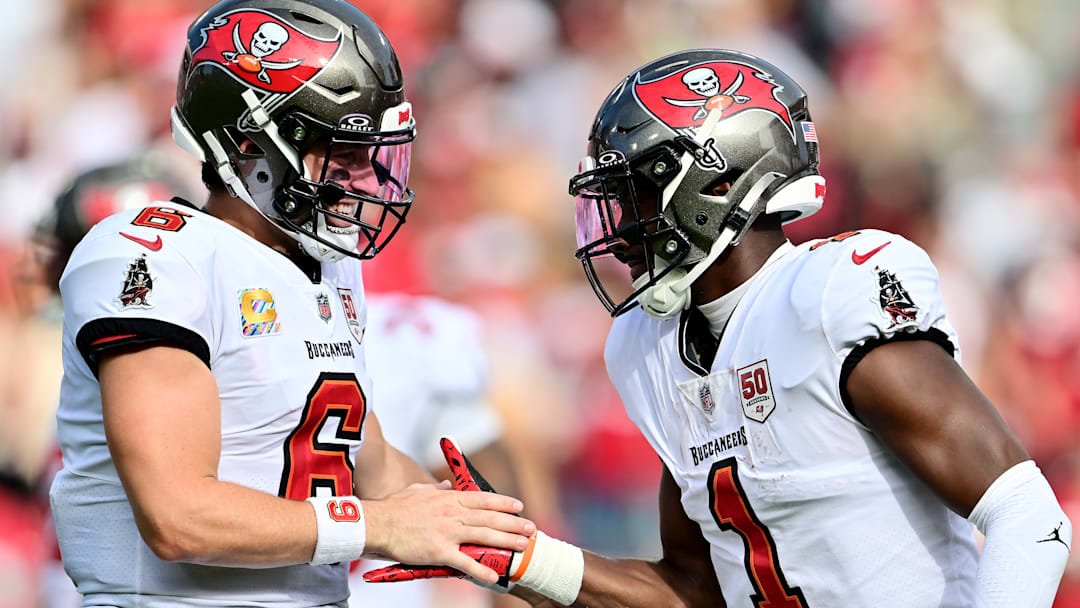 Baker Mayfield and Rachaad White were among the Buccaneers’ most impressive performers in a Week 6 win over the 49ers.