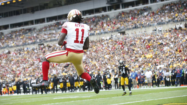 San Francisco 49ers wide receiver Brandon Aiyuk (11)