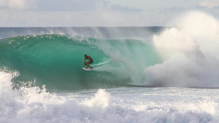 Surfer on a Wave