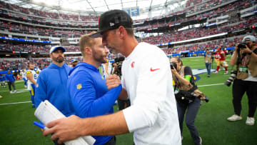 San Francisco 49ers v Los Angeles Rams, Sean Mcvay, Kyle Shanahan