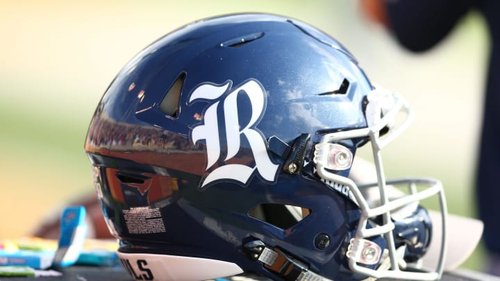 Sep 29, 2018; Winston-Salem, NC, USA; A Rice Owls helmet sits on the sidelines during the game against the Wake Forest Demon Deacons at BB&T Field. Mandatory Credit: Jeremy Brevard-USA TODAY Sports