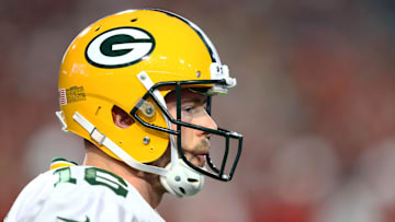 Dec 27, 2015; Glendale, AZ, USA; Green Bay Packers quarterback Scott Tolzien (16) against the Arizona Cardinals at University of Phoenix Stadium. The Cardinals defeated the Packers 38-8. Mandatory Credit: Mark J. Rebilas-Imagn Images
