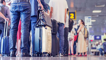 Airports are notorious for being crowded around the holidays.
