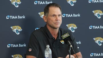Jaguars general manager Trent Baalke talks to media during a pre-draft luncheon on Thursday, April 20, 2023.

Img 9097