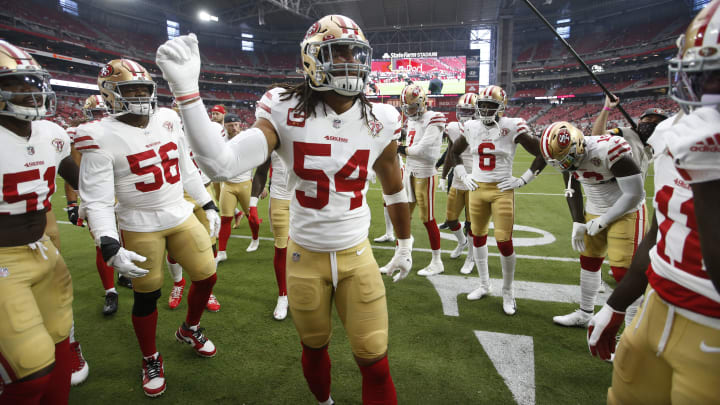 San Francisco 49ers linebacker Fred Warner (54)