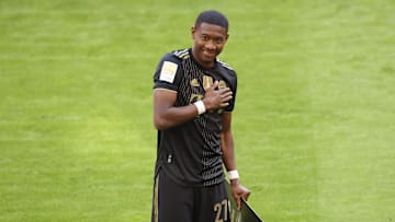David Alaba bei seinem Bayern-Abschied im Sommer 2021