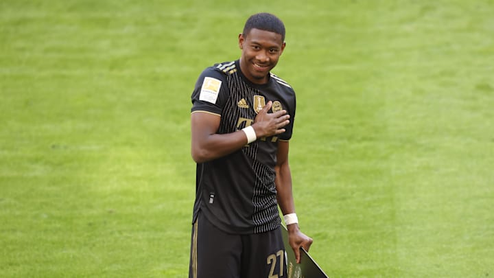David Alaba bei seinem Bayern-Abschied im Sommer 2021