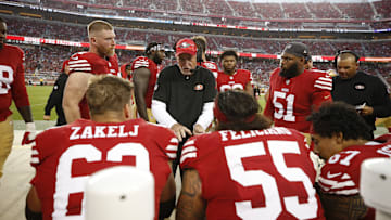 San Francisco 49ers offensive line coach Chris Foerster