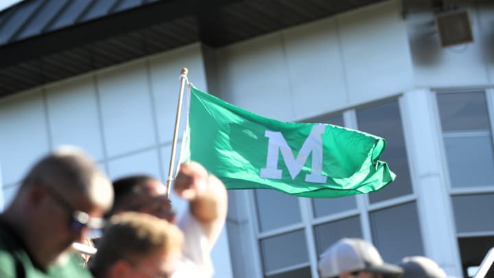 The Mendon flag made an appearance at Michigan State University on Friday afternoon.