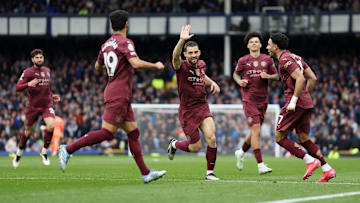 City left it late to beat Everton at Goodison Park
