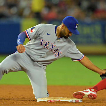Marcus Semien, left, has excelled in the field at second base