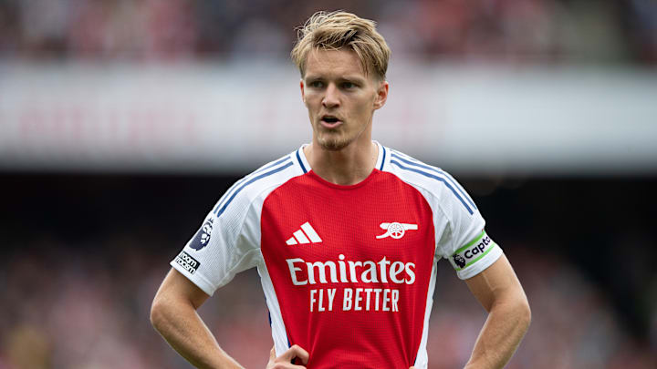 Martin Odegaard has been an ever-present in Mikel Arteta's starting XI since joining the club