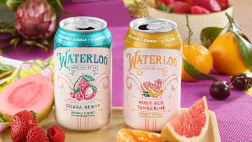 New Waterloo Sparkling Water flavors, Guava Berry and Ruby Red Grapefruit