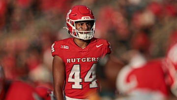 Rutgers Scarlet Knights place kicker Jai Patel. Mandatory Credit: Vincent Carchietta-Imagn Images