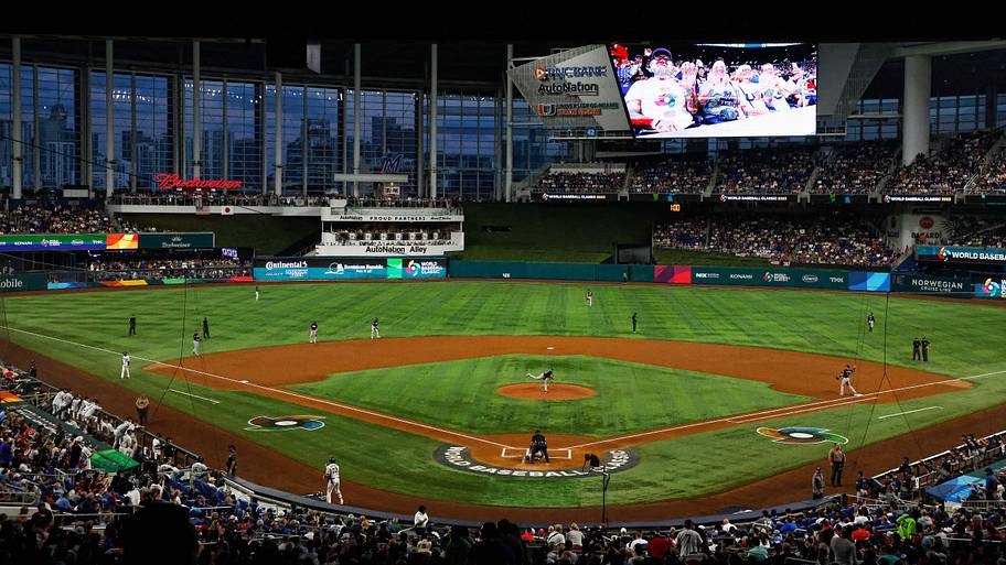  A general view of LoanDepot park prior to the finals game between Japan and the USA.