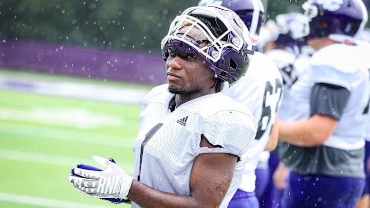Curry College's Montie Quinn during a practice on Monday, August 19, 2024. Curry College's Montie Quinn during a practice on Monday, August 19, 2024.