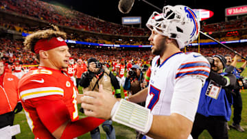 Kansas City Chiefs QB Patrick Mahomes and Buffalo Bills QB Josh Allen