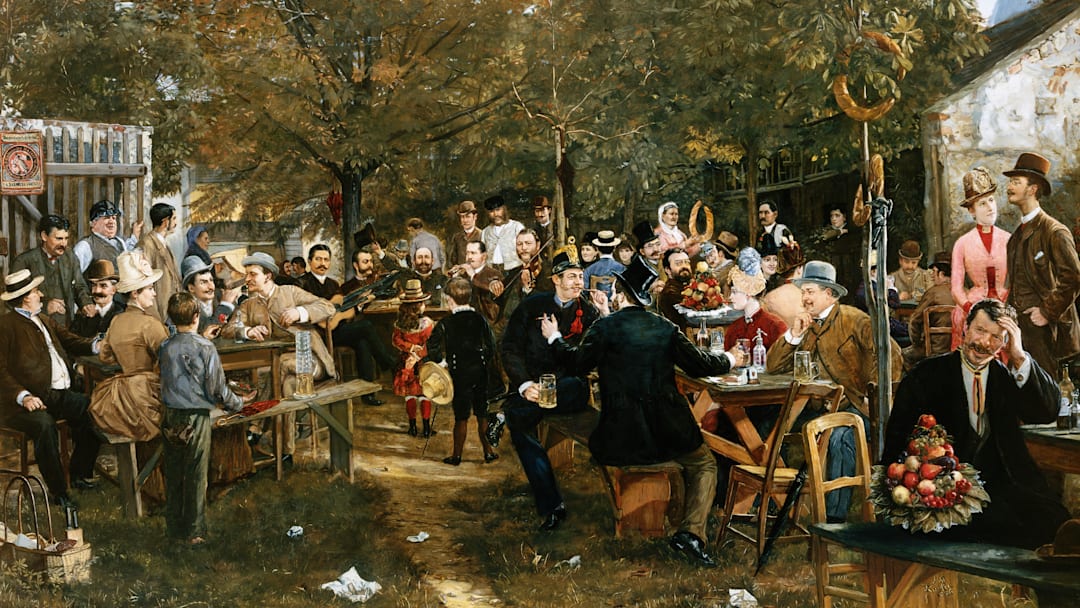 'The Garden Party' by Johann Michael Kupfer. 'The Garden Party' by Johann Michael Kupfer.