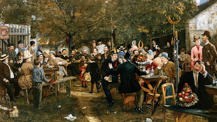 'The Garden Party' by Johann Michael Kupfer.