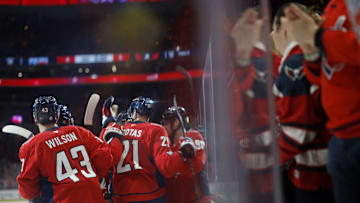 Aliaksei Protas, Washington Capitals Mandatory Credit: Geoff Burke-Imagn Images