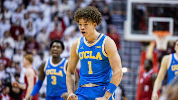 UCLA Bruins guard Trent Perry Mandatory Credit: Trevor Ruszkowski-Imagn Images