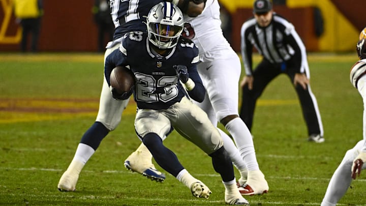 Dallas Cowboys running back Rico Dowdle