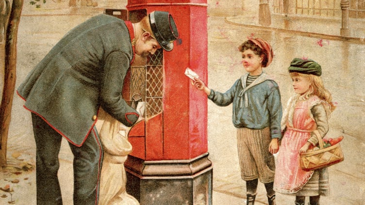 What British mail was like around the time Ewart's postcard was mailed. 