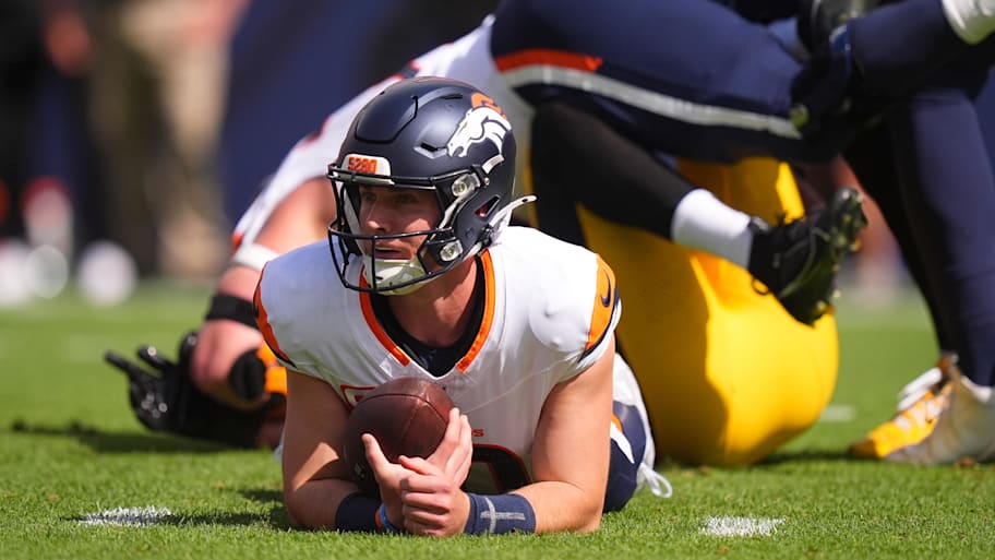 Denver Broncos quarterback Bo Nix