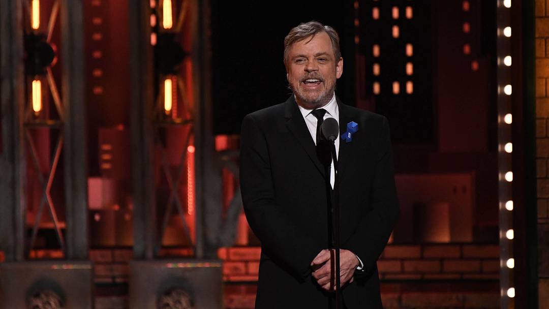 Jun 11, 2017; New York, NY, USA; Mark Hamill presents the In Memoriam segment at the 71st TONY Awards 