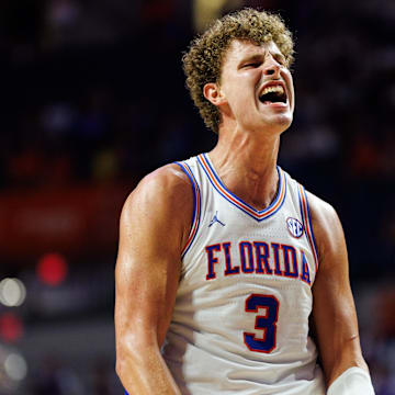 Florida Gators center Micah Handlogten has recorded double-doubles in each of the team's first two games.