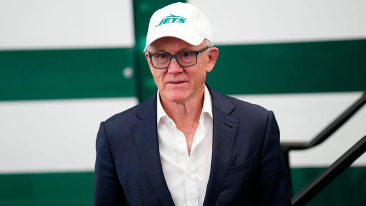 Woody Johnson, primary owner of the New York Jets, is shown, at the Atlantic Health Jets Training Center, Monday, January 27, 2025, in Florham Park. Woody Johnson, primary owner of the New York Jets, is shown, at the Atlantic Health Jets Training Center, Monday, January 27, 2025, in Florham Park.