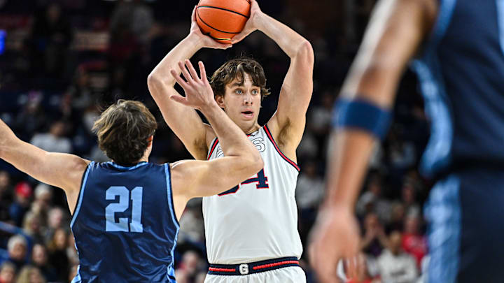 Gonzaga Bulldogs forward Braden Huff. Gonzaga Bulldogs forward Braden Huff.