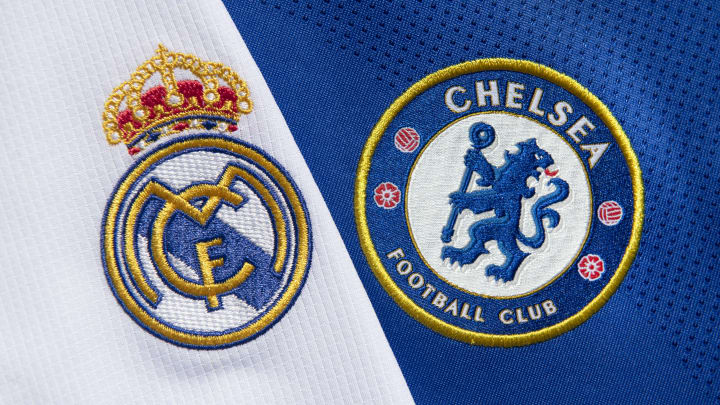The Club Badges of Real Madrid and Chelsea FC