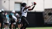 Cornerback Gregory Junior catches a pass during training camp with the Jaguars. The Packers signed him on Wednesday.