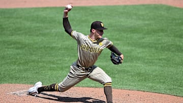 San Diego Padres pitcher Alek Jacob