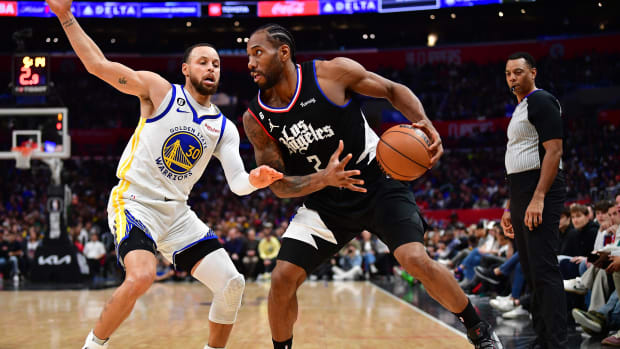 Kawhi Leonard and Steph Curry