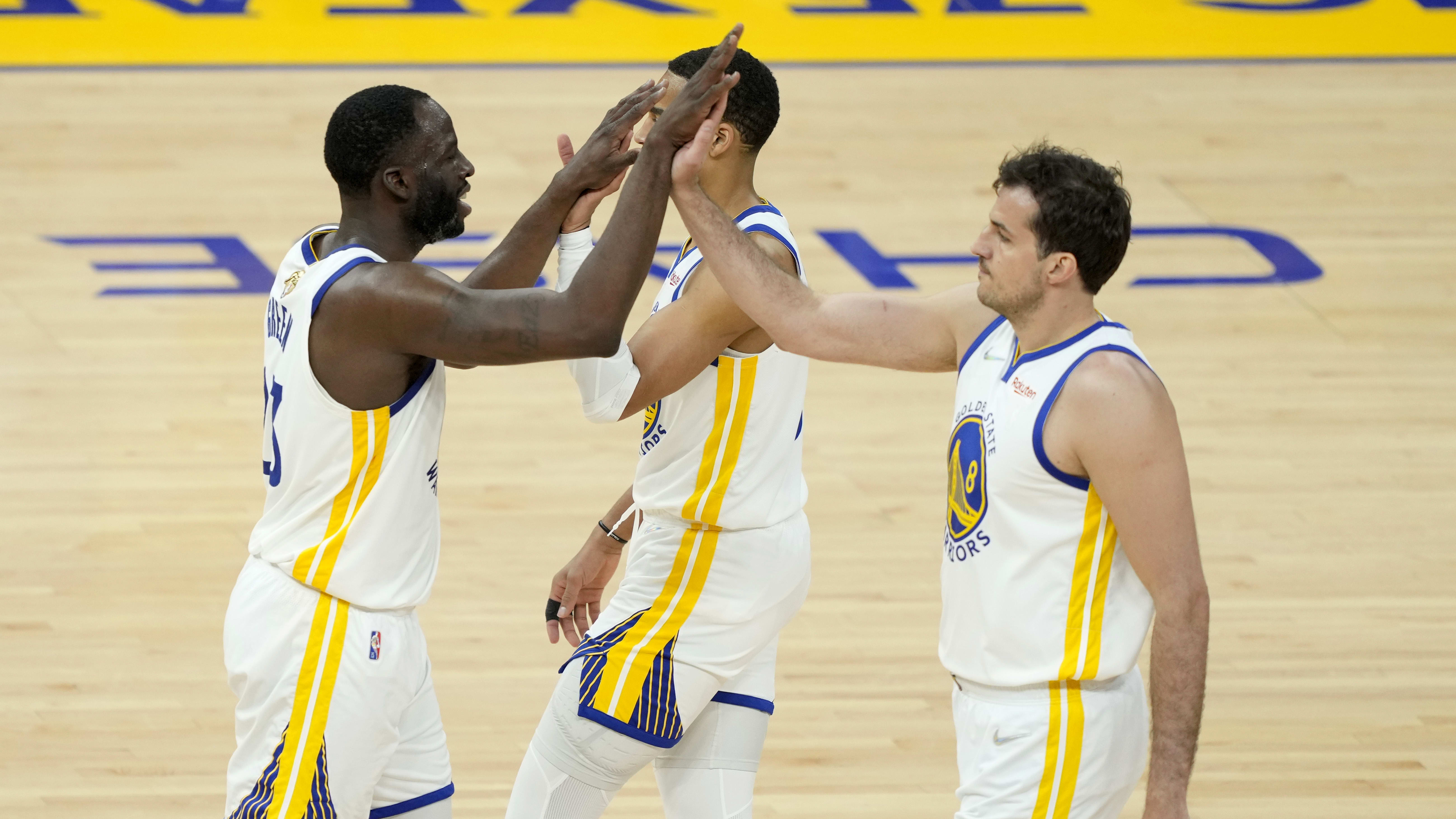 Draymond Green, Jordan Poole, Nemanja Bjelica