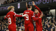 Luis Diaz celebrates putting Liverpool in front
